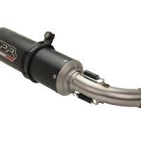 Exhaust compatible with Yamaha Mt 125 2021-2025, M3 Black Titanium, full system exhaust legal for UK and non-EU countries including removable db killer 