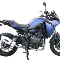 Exhaust compatible with Yamaha Tracer 7 GT 2020-2024, Albus Ceramic, full system exhaust legal for UK and non-EU countries including removable db killer 