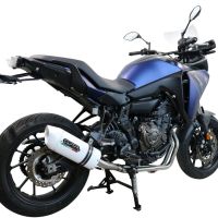 Exhaust compatible with Yamaha Tracer 7 GT 2020-2024, Albus Ceramic, full system exhaust legal for UK and non-EU countries including removable db killer 
