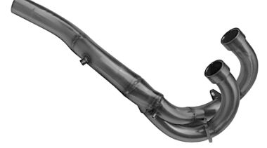 Exhaust compatible with Kawasaki Ninja 400 2018-2022, Decatalizzatore, Decat pipe 