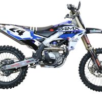 Exhaust compatible with Yamaha WR 250 F 2020-2024, Pentacross Inox, Racing full system exhaust, including removable db killer 