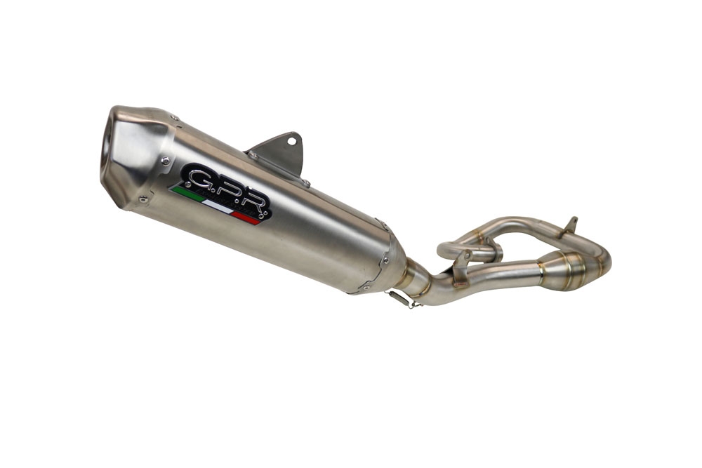 Exhaust compatible with Yamaha WR 250 F 2020-2024, Pentacross FULL Titanium, Racing full system exhaust, including removable db killer 