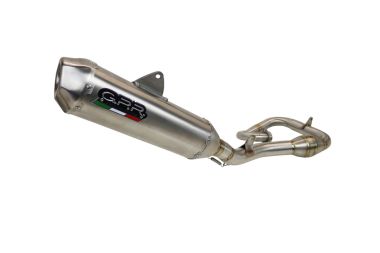 GPR exhaust compatible with  Kawasaki Kx 450 F 2012-2015, Pentacross Inox, Racing full system exhaust, including removable db killer/spark arrestor 
