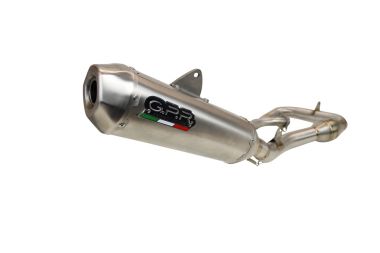 GPR exhaust compatible with  Husqvarna FC 450 ROCKSTAR EDITION 450 2018-2021, Pentacross FULL Titanium, Racing full system exhaust, including removable db killer/spark arrestor 