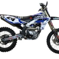 Exhaust compatible with Yamaha WR 250 F 2020-2024, Pentacross FULL Titanium, Racing full system exhaust, including removable db killer 