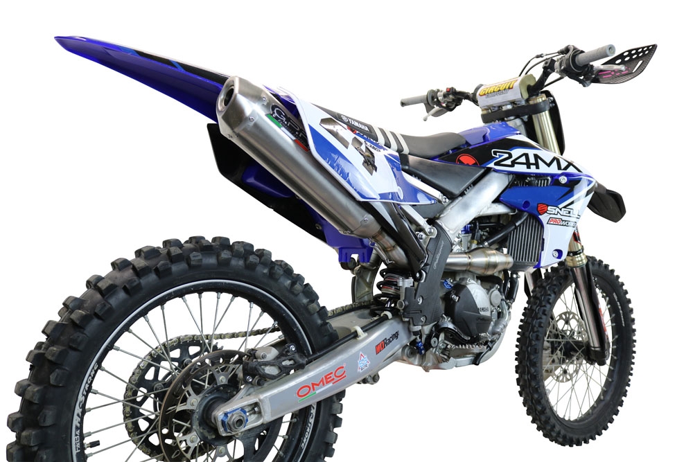 Exhaust compatible with Yamaha WR 250 F 2020-2024, Pentacross FULL Titanium, Racing full system exhaust, including removable db killer 