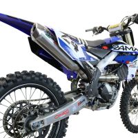 Exhaust compatible with Yamaha WR 250 F 2020-2024, Pentacross FULL Titanium, Racing full system exhaust, including removable db killer 