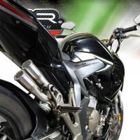 Exhaust compatible with Zontes Zx 310 2018-2020, F205, Homologated legal slip-on exhaust including removable db killer and link pipe 