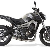 Exhaust compatible with Yamaha Mt-09 2017-2020, GP Evo4 Titanium, Homologated legal full system exhaust, including removable db killer and catalyst 