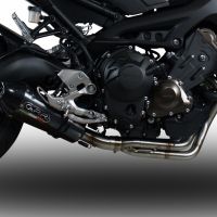 Exhaust compatible with Yamaha XSR900 2016-2021, GP Evo4 Poppy, Homologated legal full system exhaust, including removable db killer and catalyst 