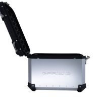 GPR TECH Pair of side cases aluminum made ,no rack included, silver color  Capacity 38 LT. + 38 LT.
