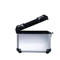 GPR TECH Pair of side cases aluminum made ,no rack included, silver color  Capacity 38 LT. + 38 LT.
