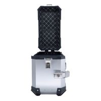 GPR TECH Pair of side cases aluminum made ,no rack included, silver color  Capacity 38 LT. + 38 LT.