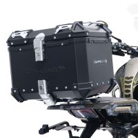 Top case GPR TECH compatible with  Zontes 350 T1 ADV 2022/2024 e5 GPR TECH Top case in aluminum, black color with specific plate included Capacity 35 LT.