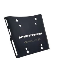 GPR TECH compatible with  Suzuki V-Strom Dl 650 2012/2016 e3 GPR TECH Specific fitting plate Top Case ALPITECH 55 LT compatible with original luggage rack,stainless steel made with 4 anchor points