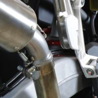 Exhaust compatible with Aprilia Tuareg 660 2021-2024, GP Evo4 Titanium, Homologated legal slip-on exhaust including removable db killer and link pipe 