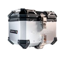 GPR TECH TOP CASE ALPI-TECH 26 LT. SILVER Top case in aluminum,including soft backrest, silver color with universal plate  Capacity 26 LT.