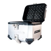 GPR TECH TOP CASE ALPI-TECH 26 LT. SILVER Top case in aluminum,including soft backrest, silver color with universal plate  Capacity 26 LT.