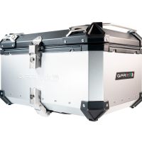 GPR TECH TOP CASE ALPI-TECH 55 LT SILVER Top case in aluminum,including soft backrest, silver color with universal plate  Capacity 55 LT.