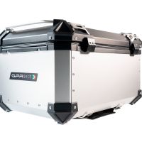 GPR TECH TOP CASE ALPI-TECH 55 LT SILVER Top case in aluminum,including soft backrest, silver color with universal plate  Capacity 55 LT.