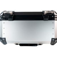 GPR TECH TOP CASE ALPI-TECH 55 LT SILVER Top case in aluminum,including soft backrest, silver color with universal plate  Capacity 55 LT.