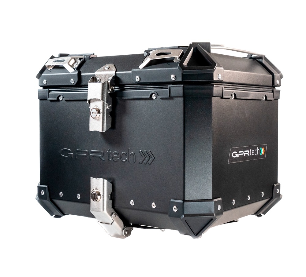 GPR TECH TOP CASE ALPI-TECH 35 LT. BLACK Top case in aluminum, black color with universal plate included Capacity 35 LT.