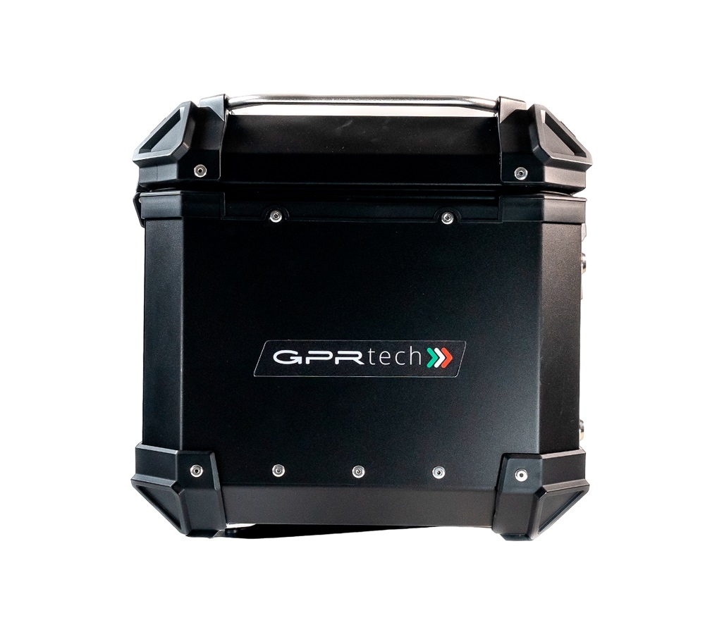 GPR TECH TOP CASE ALPI-TECH 35 LT. BLACK Top case in aluminum, black color with universal plate included Capacity 35 LT.