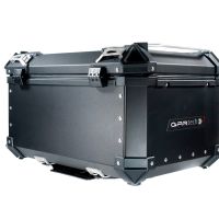GPR TECH TOP CASE ALPI-TECH 55 LT BLACK Top case in aluminum,including soft backrest, black color with universal plate  Capacity 55 LT.