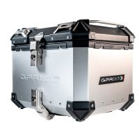 GPR TECH TOP CASE ALPI-TECH 45 LT. SILVER Top case in aluminum,including soft backrest, silver color with universal plate  Capacity 45 LT.