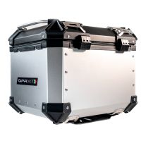 GPR TECH TOP CASE ALPI-TECH 45 LT. SILVER Top case in aluminum,including soft backrest, silver color with universal plate  Capacity 45 LT.
