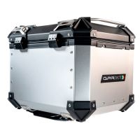 GPR TECH TOP CASE ALPI-TECH 45 LT. SILVER Top case in aluminum,including soft backrest, silver color with universal plate  Capacity 45 LT.