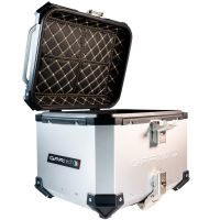 GPR TECH TOP CASE ALPI-TECH 45 LT. SILVER Top case in aluminum,including soft backrest, silver color with universal plate  Capacity 45 LT.