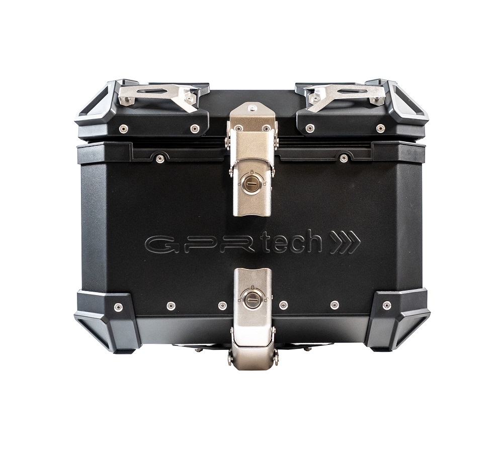 GPR TECH TOP CASE ALPI-TECH 26 LT. BLACK Top case in aluminum, black color with universal plate included Capacity 26 LT.