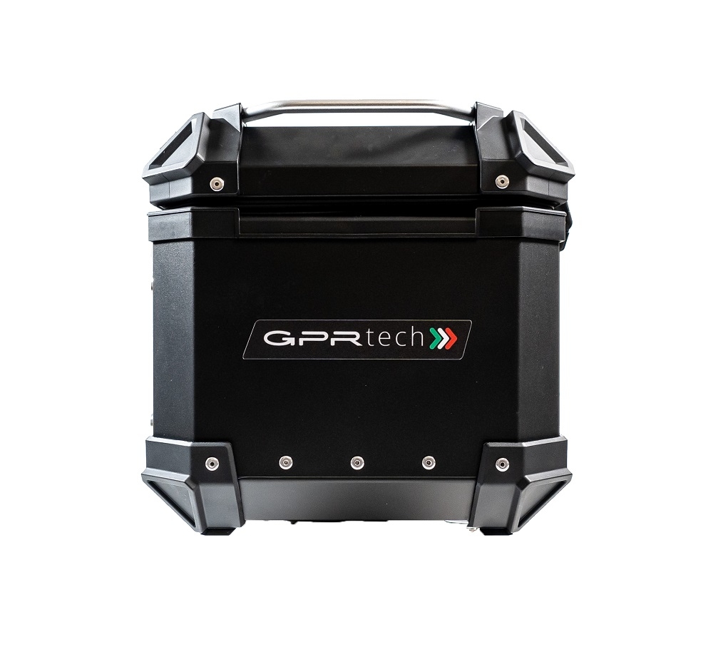 GPR TECH TOP CASE ALPI-TECH 26 LT. BLACK Top case in aluminum, black color with universal plate included Capacity 26 LT.