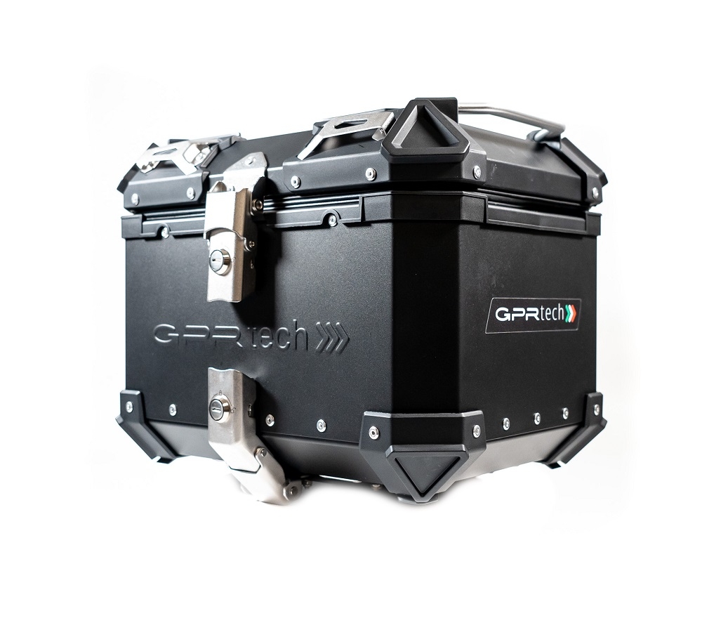 GPR TECH TOP CASE ALPI-TECH 26 LT. BLACK Top case in aluminum, black color with universal plate included Capacity 26 LT.