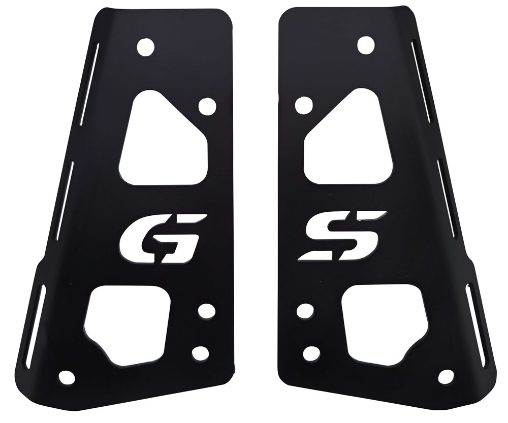 GPR TECH compatible with  Bmw F 850 Gs 2021/2023 e5 GPR TECH SPECIFIC TITANIUM PLATE TOP CASE-ALPITECH 35/55 LT compatible with original luggage rack,titanium made with 4 anchor points