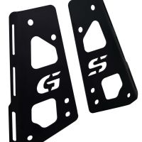 GPR TECH compatible with  Bmw F 850 Gs 2021/2023 e5 GPR TECH SPECIFIC TITANIUM PLATE TOP CASE-ALPITECH 35/55 LT compatible with original luggage rack,titanium made with 4 anchor points