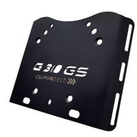 GPR TECH compatible with  Bmw G 310 Gs 2022/2024 e5 GPR TECH Specific fitting plate Top Case ALPITECH 26 LT compatible with original luggage rack,stainless steel made with 4 anchor points