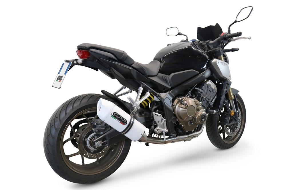 Exhaust compatible with Honda Cbr 650 F 2017-2018, Albus Evo4, full system exhaust legal for UK and non-EU countries including removable db killer 