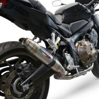 Exhaust compatible with Honda Cb 650 R 2021-2023, Deeptone Inox, full system exhaust legal for UK and non-EU countries including removable db killer 