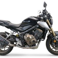 Exhaust compatible with Honda Cbr 650 R 2019-2020, Furore Evo4 Nero, full system exhaust legal for UK and non-EU countries including removable db killer 