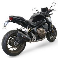 Exhaust compatible with Honda Cbr 650 R 2019-2020, Furore Evo4 Nero, full system exhaust legal for UK and non-EU countries including removable db killer 