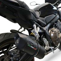 Exhaust compatible with Honda Cbr 650 R 2019-2020, Furore Evo4 Nero, full system exhaust legal for UK and non-EU countries including removable db killer 