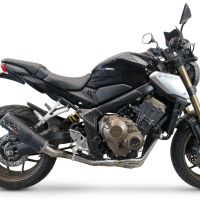 Exhaust compatible with Honda Cbr 650 R 2021-2023, M3 Black Titanium, full system exhaust legal for UK and non-EU countries including removable db killer 