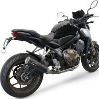 Exhaust compatible with Honda Cbr 650 R 2021-2023, M3 Black Titanium, full system exhaust legal for UK and non-EU countries including removable db killer 