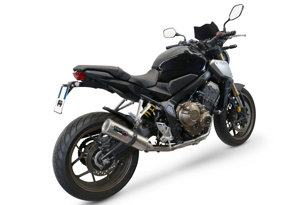Exhaust compatible with Honda Cbr 650 R 2019-2020, M3 Inox , full system exhaust legal for UK and non-EU countries including removable db killer 