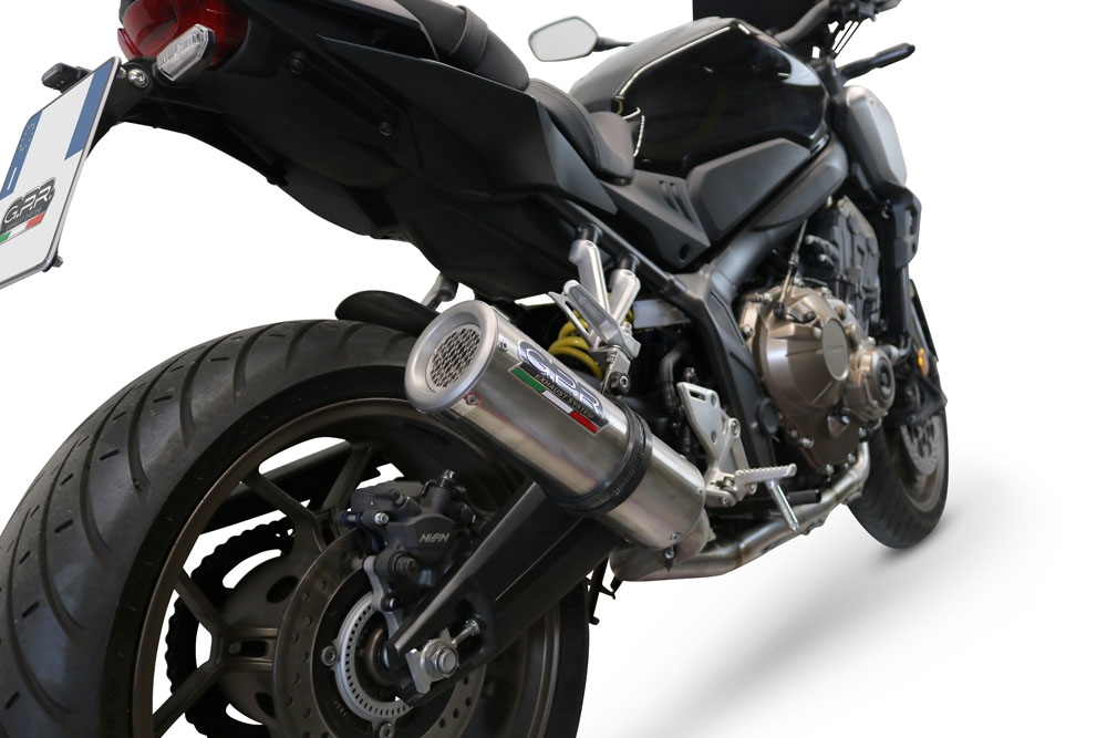 Exhaust compatible with Honda Cbr 650 R 2019-2020, M3 Inox , full system exhaust legal for UK and non-EU countries including removable db killer 