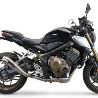 Exhaust compatible with Honda Cbr 650 R 2019-2020, Powercone Evo, Homologated legal full system exhaust, including removable db killer and catalyst 