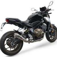 Exhaust compatible with Honda Cbr 650 R 2019-2020, Powercone Evo, Homologated legal full system exhaust, including removable db killer and catalyst 