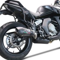 Exhaust compatible with Cf Moto 650 Gt 2022-2024, GP Evo4 Poppy, Homologated legal slip-on exhaust including removable db killer and link pipe 